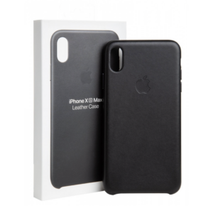 Apple Kožený Kryt pro iPhone XS Max Black