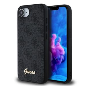 Guess 4G Script Logo MagSafe Zadní Kryt pro iPhone 16e/17e Black