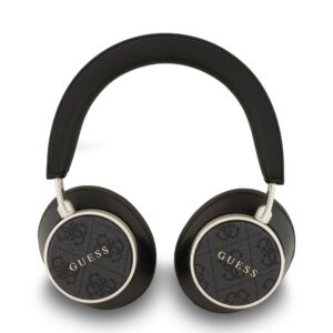 Guess PU Leather 4G Classic Logo ENC Bezdrátová Sluchátka Black