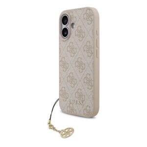 Guess 4G Charm MagSafe Zadní Kryt pro iPhone 17 Tone on Tone Pink