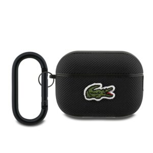 Lacoste Petit Pique Croc Logo Patch Pouzdro pro AirPods Pro 2 Black