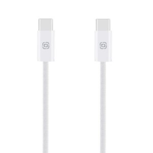 OBAL:ME Super Fast USB-C/USB-C Pletený kabel 100W 1m White