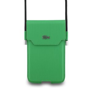 Lacoste PVC Iconic Petit Pique Metal Logo Kapsa na Telefon XL Green