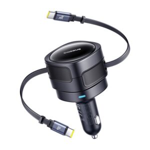 Baseus Enjoyment Max Nabíječka do Auta USB-C/USB-C 60W Cosmic Black