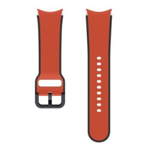 ET-STR90SRE Samsung Galaxy Watch 4/4 Classic/5/5 Pro Dvoubarevný Sportovní Řemínek 20mm S/M Red