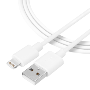 Tactical Smooth Thread Cable USB-A/Lightning 1m White