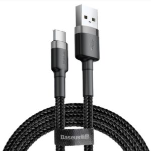 Baseus CATKLF-BG1 Cafule Kabel USB-C 3A 1m Grey/Black