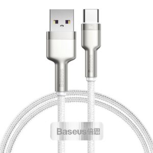 Baseus Cafule Metal Series Datový Kabel USB-A - USB-C 66W 1m White