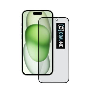 OBAL:ME Privacy 5D Tvrzené Sklo pro Apple iPhone 15 /16 Black