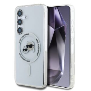 Karl Lagerfeld IML K&CH Heads MagSafe Zadní Kryt pro Samsung Galaxy S25 Transparent