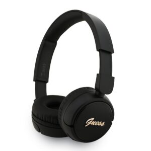 Guess Script Metal Logo Bezdrátová Sluchátka Black