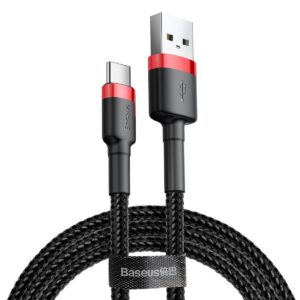 Baseus Cafule Series Datový Kabel USB-A - USB-C 2A 3m Red/Black