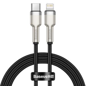 Baseus Cafule Metal Series Datový Kabel USB-C - Lightning 20W 1m Black