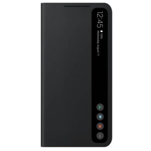 EF-ZG990CBE Samsung Clear View Pouzdro pro Galaxy S21 FE Dark Gray (Pošk./Otevřený Blister)