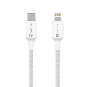 Tactical Stitch Thread Cable USB-C/Lightning 1m White