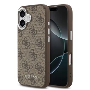 Guess 4G MagSafe Zadní Kryt pro iPhone 17 Brown