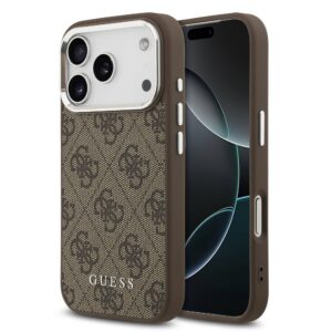 Guess 4G MagSafe Zadní Kryt pro iPhone 17 Pro Max Brown