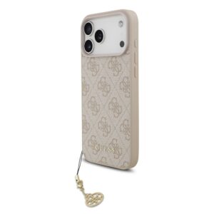 Guess 4G Charm MagSafe Zadní Kryt pro iPhone 17 Pro Max Tone on Tone Pink
