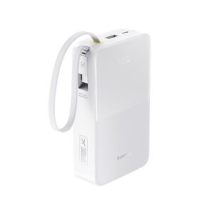 Baseus EnerFill FC51 Bipow 2 Pro 22.5W Powerbanka s Integrovaným Kabelem 20000mAh Moon White