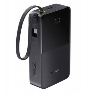 Baseus EnerFill FC51 Bipow 2 Pro 22.5W Powerbanka s Integrovaným Kabelem 20000mAh Cosmic Black