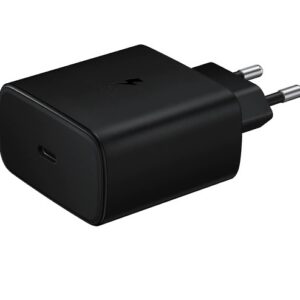 EP-TA845XBE Samsung USB-C 45W Cestovní nabíječka + USB-C/USB-C Datový Kabel Black (Pošk. Balení)