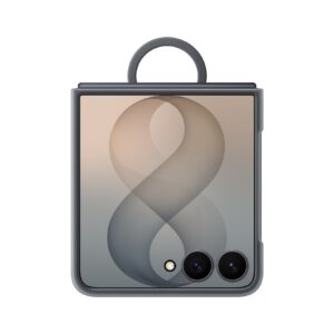 EF-EF776CBE Samsung Silikonový Magnetický Kryt s Kroužkem pro Galaxy Z Flip 8 Graphite