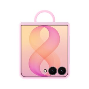 EF-EF776CVE Samsung Silikonový Magnetický Kryt s Kroužkem pro Galaxy Z Flip 8 Pink