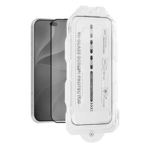 OBAL:ME 5D Tvrzené Sklo s Aplikátorem pro Apple iPhone 18 Pro Max/17 Pro Max Black