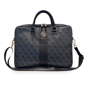 Guess PU 4G Stripe Metal Logo Taška na Notebook 14" Black