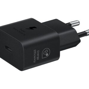 EP-T2510EBE Samsung USB-C 25W Cestovní nabíječka Black (OOB Bulk)